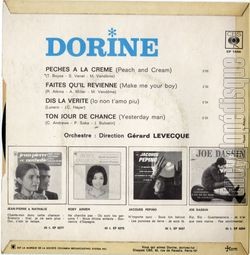 [Pochette de Pches  la crme (DORINE) - verso]