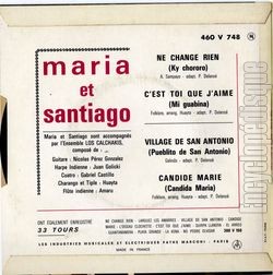 [Pochette de Ne change rien (MARIA et SANTIAGO) - verso]