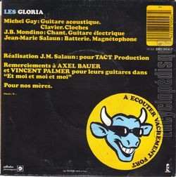 [Pochette de Petit tout petit (Les GLORIA) - verso]