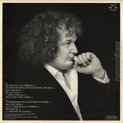 [Pochette de Gilles Langoureau (Gilles LANGOUREAU) - verso]