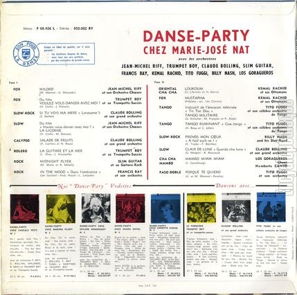 [Pochette de Danse party chez Marie-Jos Nat (DANSE PARTY CHEZ…) - verso]