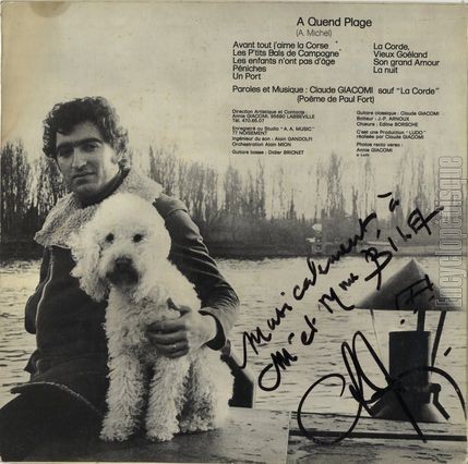 [Pochette de A Quend plage (Claude GIACOMI) - verso]