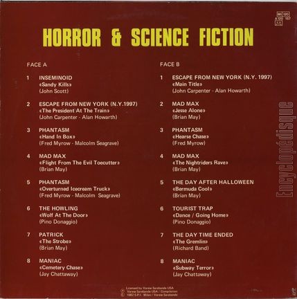 [Pochette de Horror & science-fiction (B.O.F.  Films ) - verso]