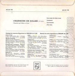 [Pochette de Les noms de chez nous (GILLES ET URFER) - verso]