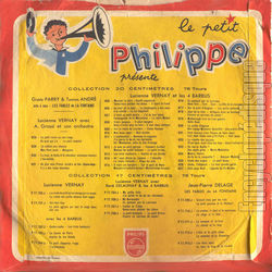[Pochette de Ma petite folie / J’ai perdu le do de ma clarinette (Lucienne VERNAY et les QUATRE BARBUS) - verso]