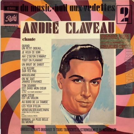 [Pochette de Du music-hall aux vedettes 2 (Andr CLAVEAU)]