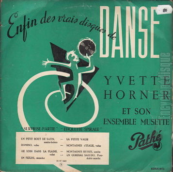 [Pochette de Enfin des vrais disques de danse (Yvette HORNER)]