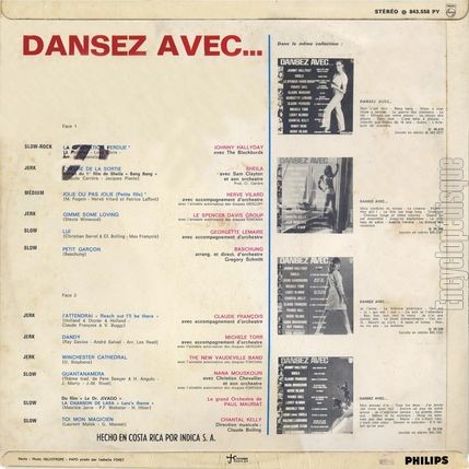 [Pochette de Dansez avec… (COMPILATION) - verso]