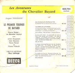 [Pochette de Les aventures du chevalier Bayard - 1 - premier tournoi de Bayard (JEUNESSE) - verso]