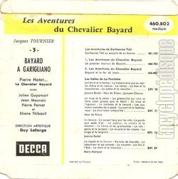 [Pochette de Les aventures du chevalier Bayard - 3 - Bayard  Garigliano (JEUNESSE) - verso]