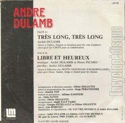 [Pochette de Trs long, trs long (Andr DULAMB) - verso]