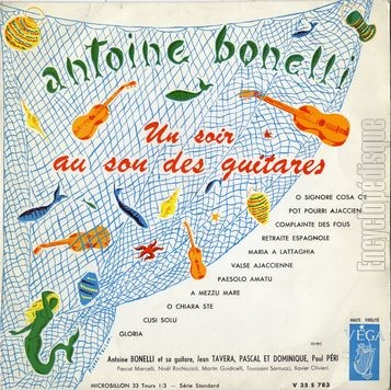 [Pochette de Un soir au son des guitares (Antoine BONELLI)]