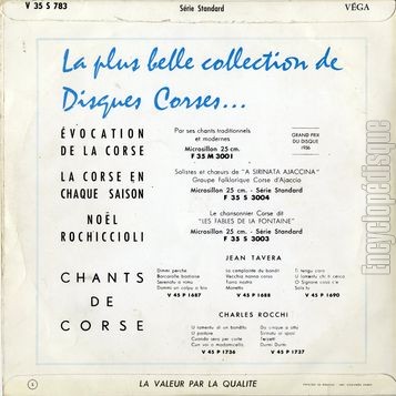 [Pochette de Un soir au son des guitares (Antoine BONELLI) - verso]