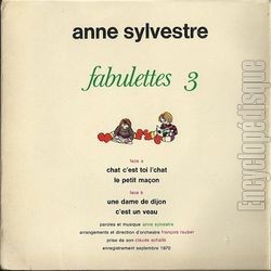 [Pochette de Fabulettes 3 (Anne SYLVESTRE) - verso]