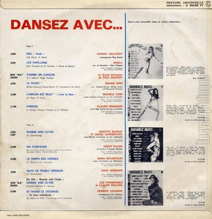 [Pochette de Dansez avec… (COMPILATION) - verso]