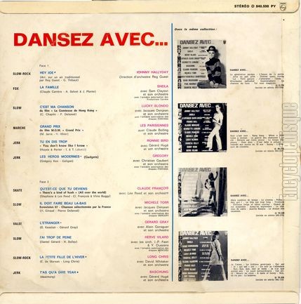 [Pochette de Dansez avec… (COMPILATION) - verso]