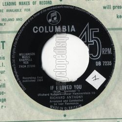 [Pochette de If I loved you (Richard ANTHONY)]