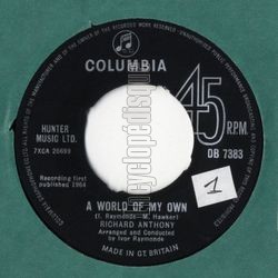 [Pochette de A world of my own (Richard ANTHONY)]