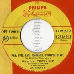 [Pochette de Pan, pan, pan, poireaux, pomm’de terre (Maurice CHEVALIER)]