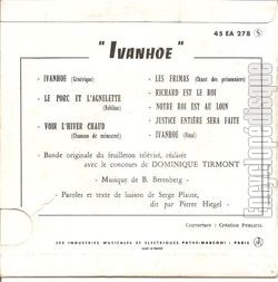 [Pochette de Ivanho (T.V. (Tlvision)) - verso]