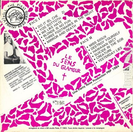 [Pochette de Le sens du glamour (PANTHRES ROSES) - verso]