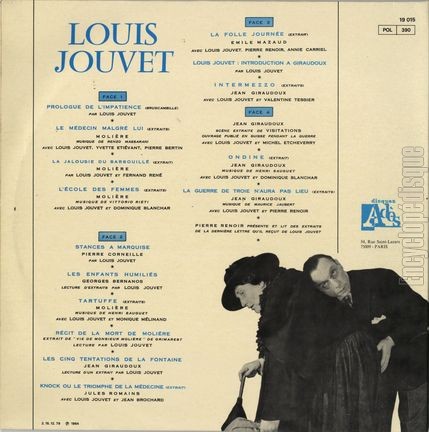 [Pochette de Grands moments de l’Athne (Louis JOUVET) - verso]