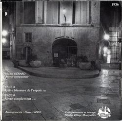 [Pochette de Cette blessure de l’espoir (Michel GRARD) - verso]