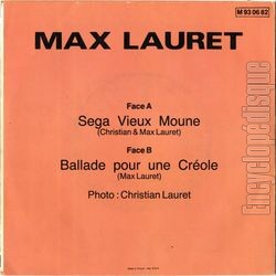 [Pochette de Sega vieux moune (Max LAURET) - verso]
