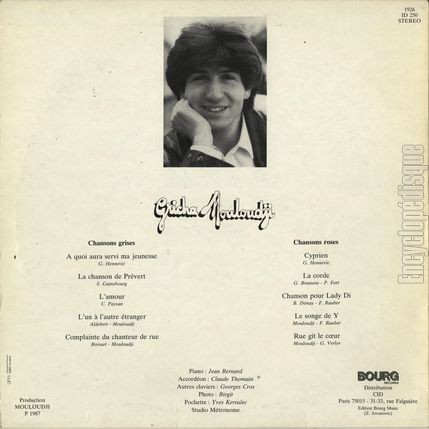 [Pochette de Gricha Mouloudji (Gricha MOULOUDJI) - verso]