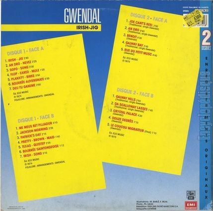 [Pochette de Irish-jig (GWENDAL) - verso]