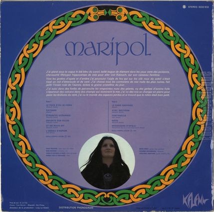 [Pochette de Le pays d’o je viens (MARIPOL) - verso]