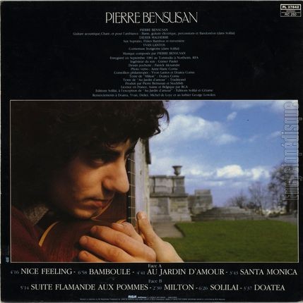 [Pochette de Solila (Pierre BENSUSAN) - verso]