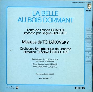 [Pochette de La belle au bois dormant (JEUNESSE) - verso]
