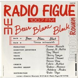 [Pochette de Beur blanc black (TONY (Huart)) - verso]