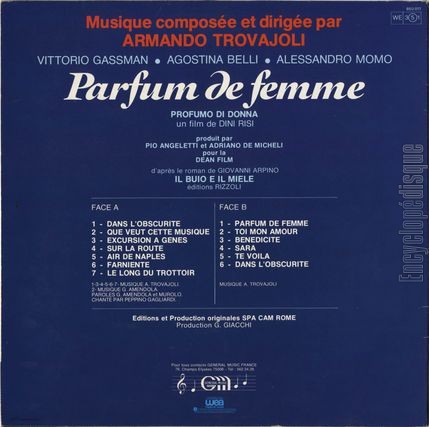 [Pochette de Parfum de femme (B.O.F.  Films ) - verso]