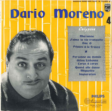 [Pochette de Calypsos - (Vol. 4) (Dario MORENO)]