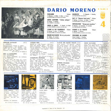 [Pochette de Calypsos - (Vol. 4) (Dario MORENO) - verso]
