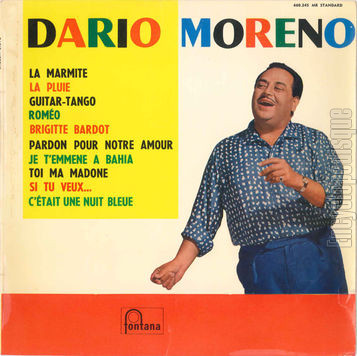 [Pochette de La marmite, La pluie, Brigitte Bardot… (Dario MORENO)]