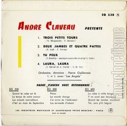 [Pochette de Trois petits tours (Andr CLAVEAU) - verso]