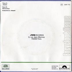 [Pochette de Jessee (BLUE DIAMOND) - verso]