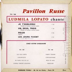 [Pochette de Je t’oublierai (Ludmila LOPATO) - verso]