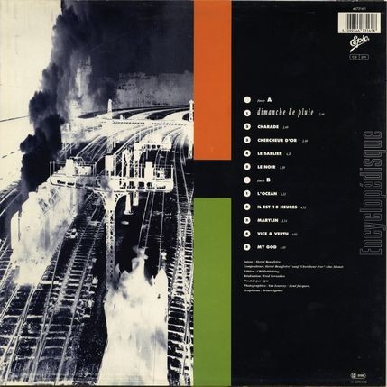 [Pochette de Dimanche de pluie (BEAUFRRE) - verso]