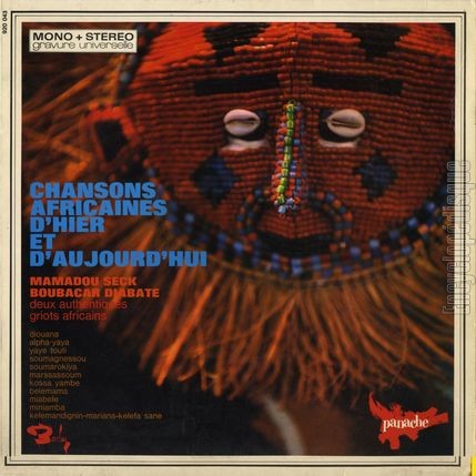 [Pochette de Chansons africaines d’hier et d’aujourd’hui (Mamadou SECK et Boubacar DIABATE)]