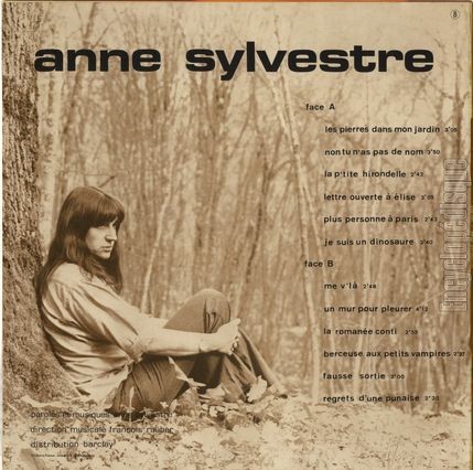 [Pochette de Neuvime album (Anne SYLVESTRE) - verso]