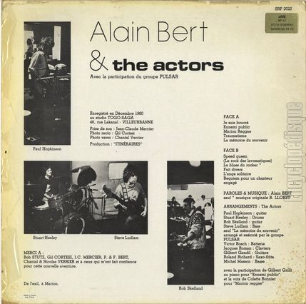 [Pochette de Version rock (Alain BERT) - verso]