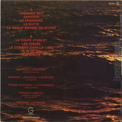 [Pochette de Arrangez-vous pour qu’il fasse beau (Georges LANGFORD) - verso]