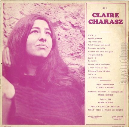[Pochette de La mare au diable (Claire CHARASZ) - verso]