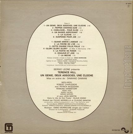 [Pochette de Un gnie, deux associs, une cloche (B.O.F.  Films ) - verso]