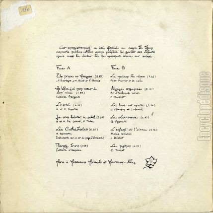 [Pochette de Le Millepertuis  la Villa (MILLEPERTUIS) - verso]