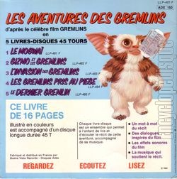 [Pochette de Les aventures des Gremlins (1 - Le mogwa) (JEUNESSE) - verso]